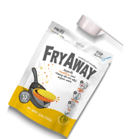 FryAway Pan Fry Cooking Oil Solidifier Powder, 100% Plant-Based Oil Disposal, (Solidifies 10 Cups / 2.5 Liters)