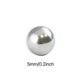 Xemussa 5 mm 300pcs 304 stainless steel precision ball - outdoor steel ball - pigment mixing steel ball-Non magnetic corrosion-resistant bearings