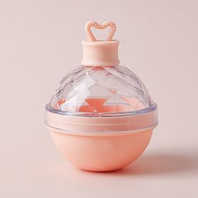 Whiskey Ice Ball Mold Freeze Ball Shaped Ice Cube Silicone Ice Tray Light Bulb Round Ball Home Made Ice Ball (Color: Pink)
